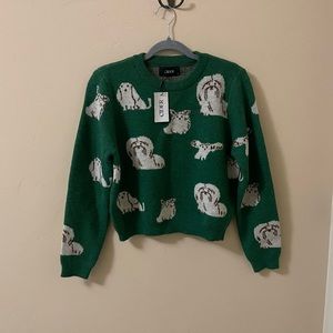 NWT Cider dog themed comfy sweater - size M